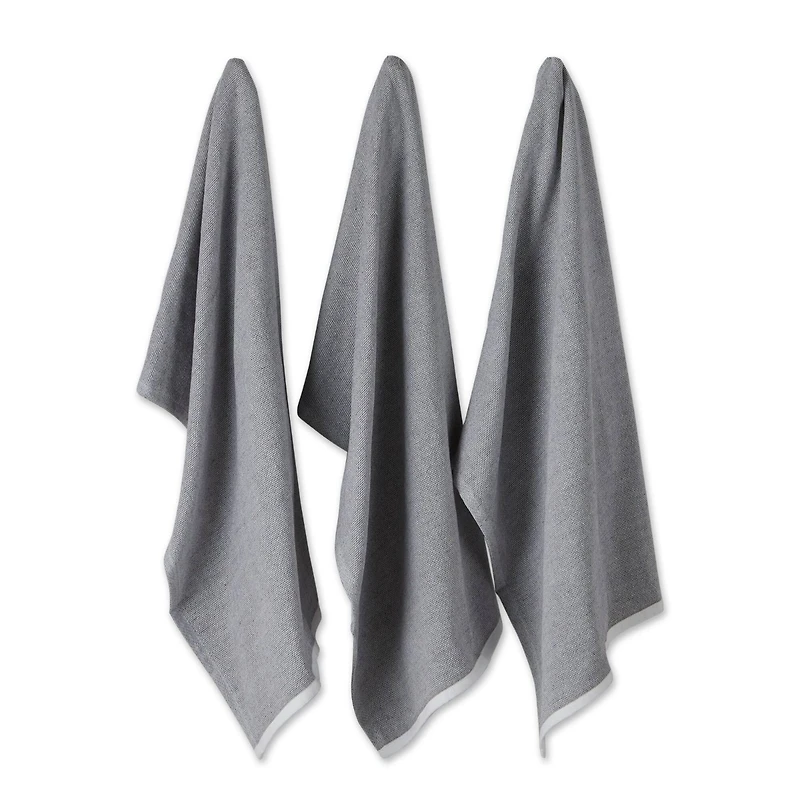 DII® Mineral Chambray Terry Dishtowels, 3ct.