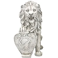 Design Toscano 17" Right Paw Up Roaring Beasts of Castello di Rocca Lion Sentinel Statue