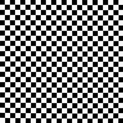 White/Black Checker Matte Satin