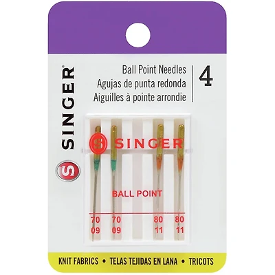 SINGER® Universal Ball Point Machine Needles, 4ct.