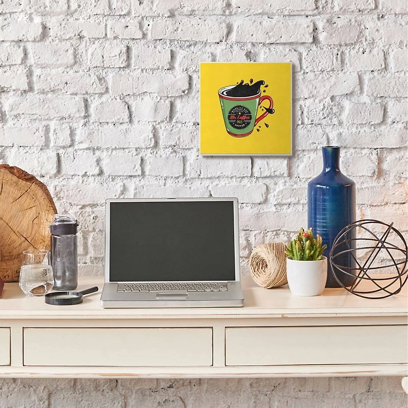 Stupell Industries Mr. Coffee Wooden Wall Plaque