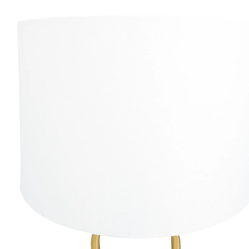 Gold Modern Table Lamp, 7" x 7" x 19"
