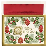 JAM Paper Antique Christmas Card Set