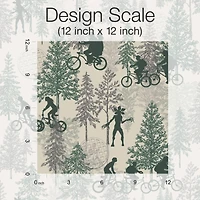 RoomMates Netflix Stranger Things Hawkins Woods Green Peel & Stick Wallpaper