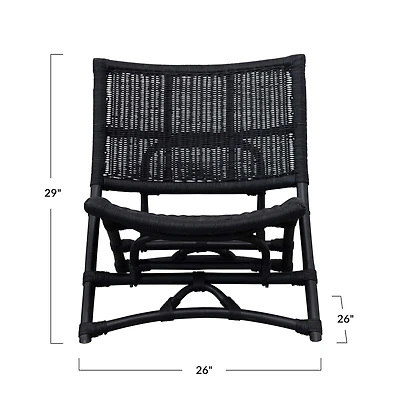 Hello Honey® Hand-Woven Rattan Folding Chair