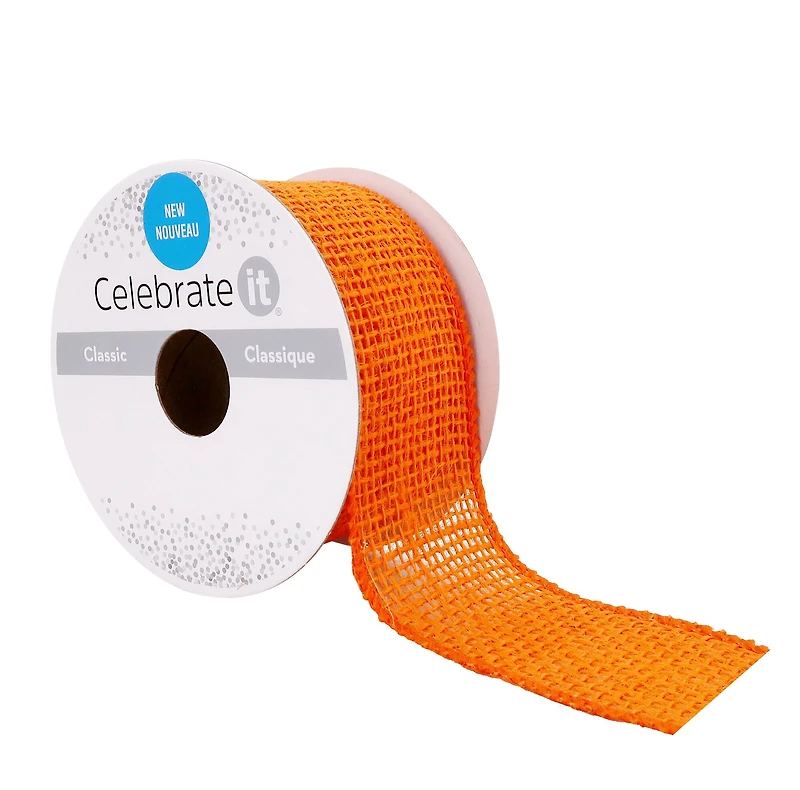 1.5" x 3yd. Wired Burlap Ribbon by Celebrate It® Classic