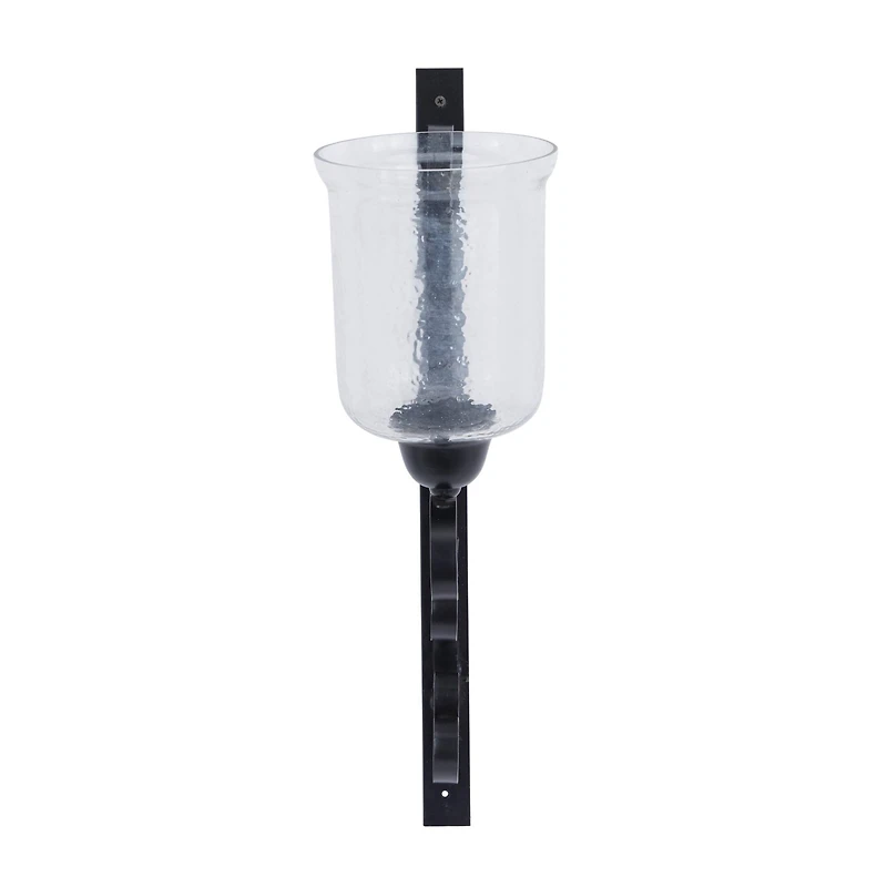 24" Black Traditional Wall Sconce