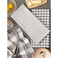 DII® Gray & White Dishtowel Set