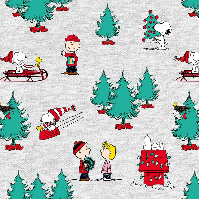 Peanuts® Christmas Trees Cotton Fabric