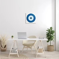 Stupell Industries Eye Centric Bold Blue Abstract Circular Dominant Shapes Canvas Wall Art