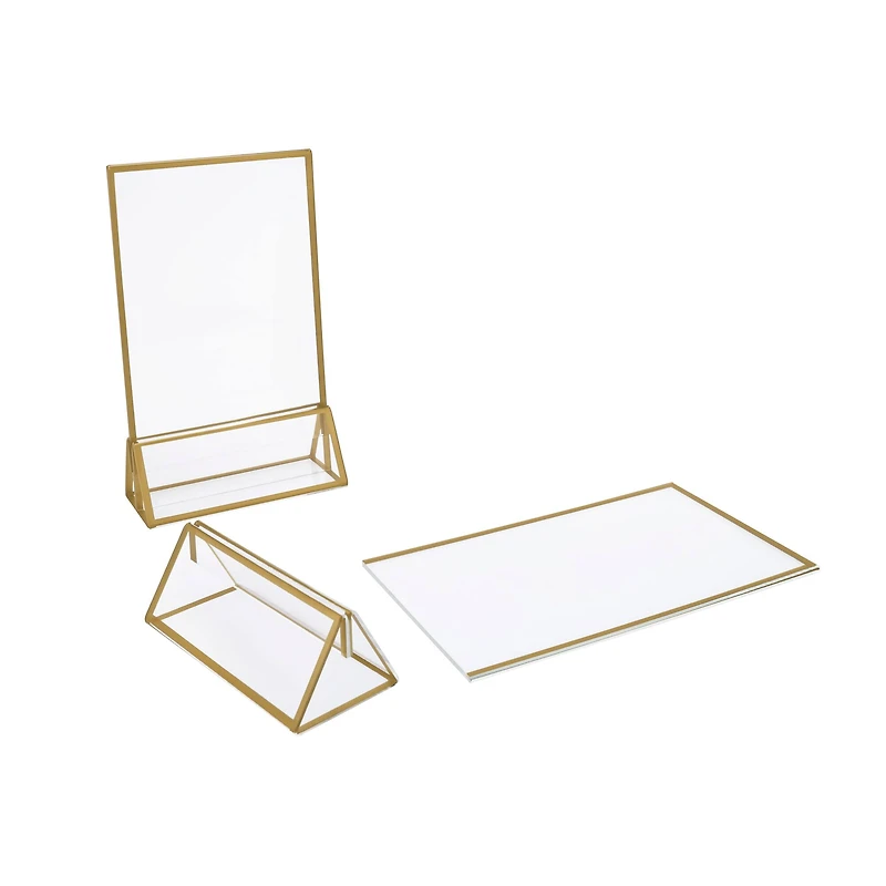 4" x 6" Gold Acrylic Sign Holders, 6ct. by Celebrate It™