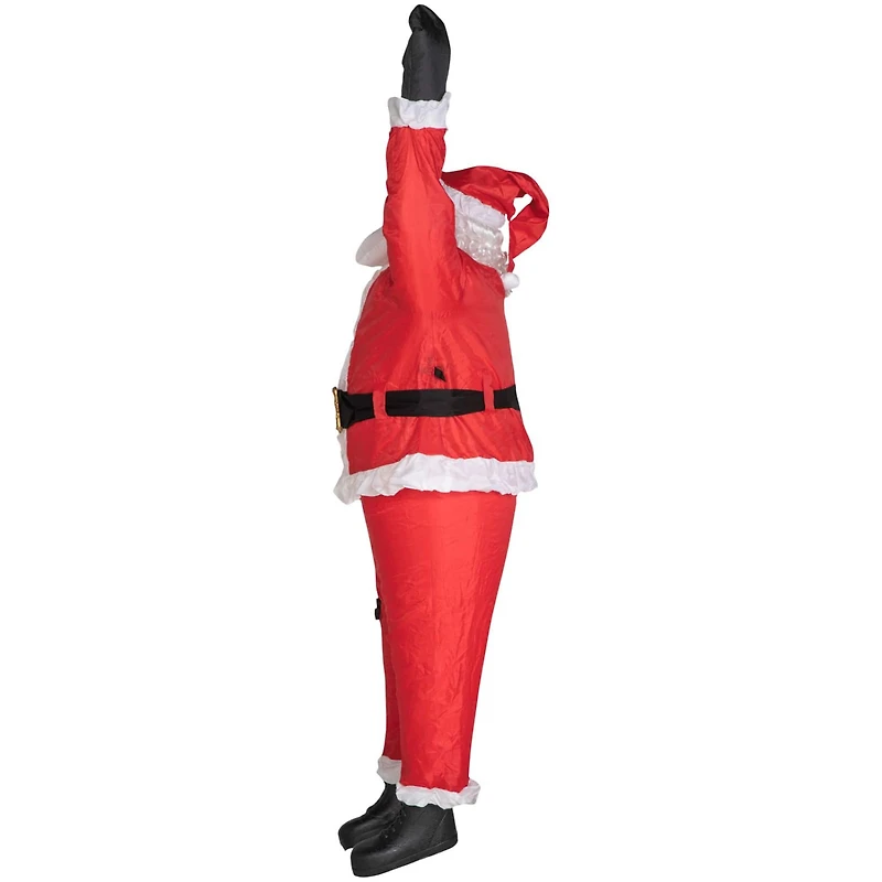 6.5ft. Airblown® Inflatable Realistic Roof-Hangin' Santa