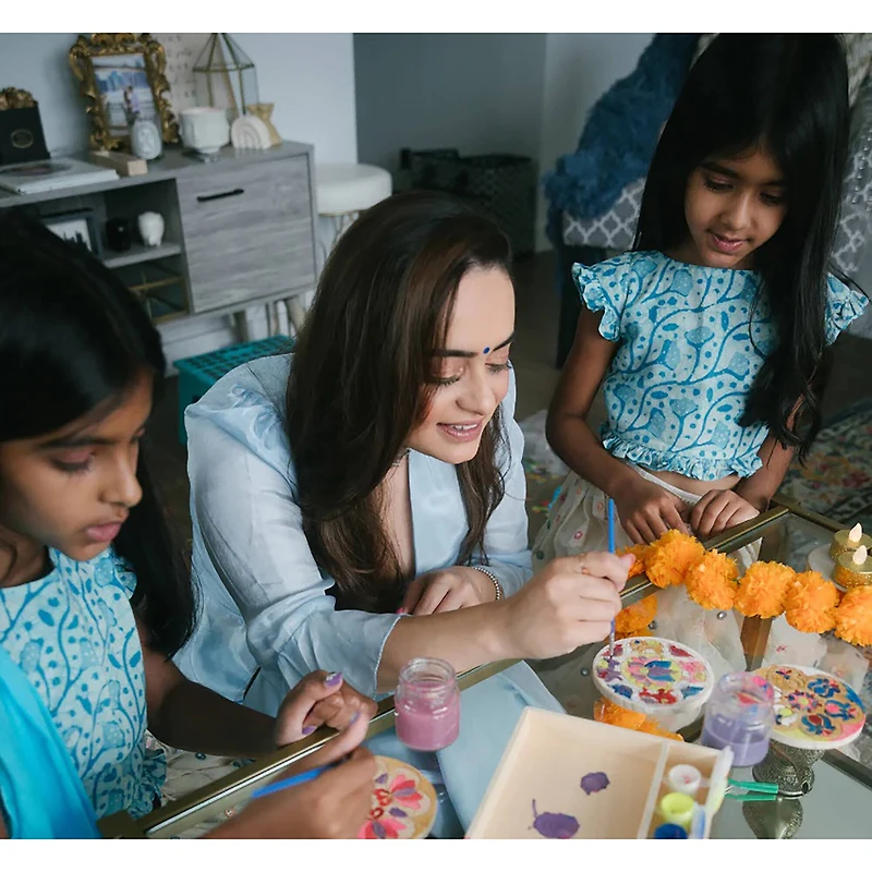 Kulture Khazana Make Your Own Rangoli Coaster Kit