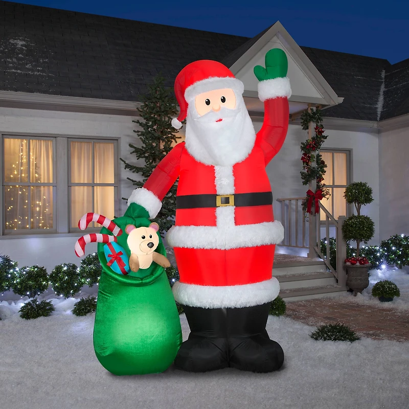 9ft. Airblown® Inflatable Christmas Luxe Santa with Toy Bag