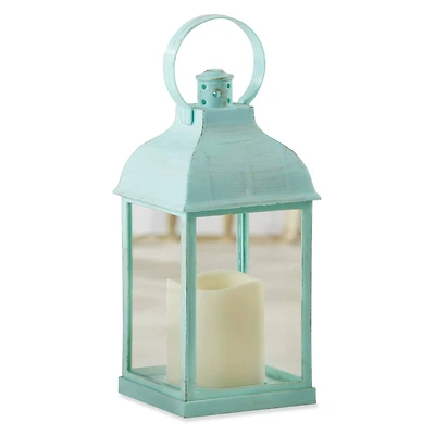 Kate Aspen® Blue Marrakesh LED Vintage Decorative Lantern, 2ct.
