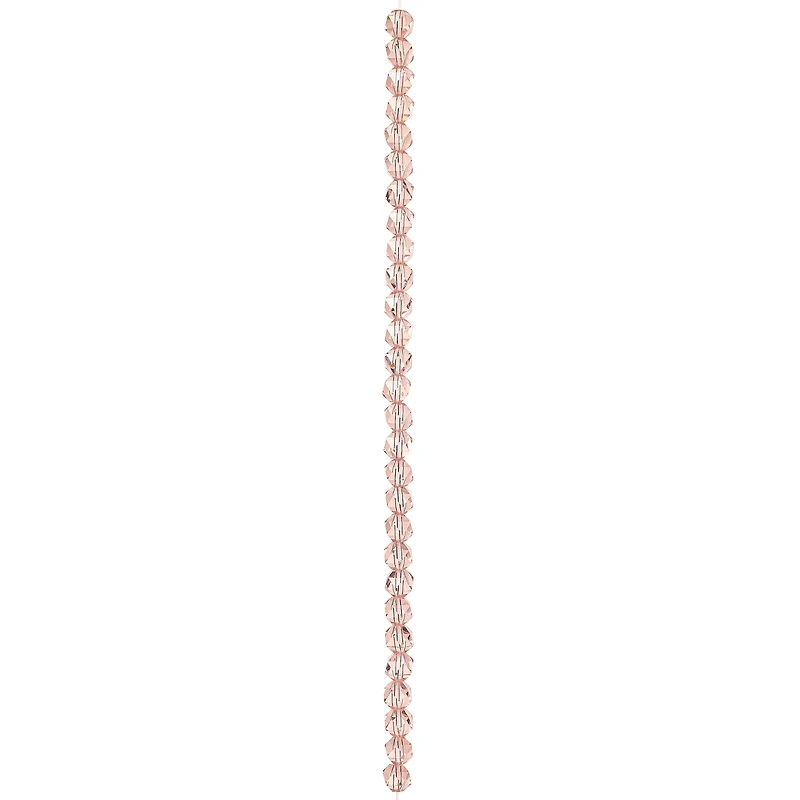 12 Pack: Pink Triangle Cut Glass Beads, 6mm by Bead Landing™