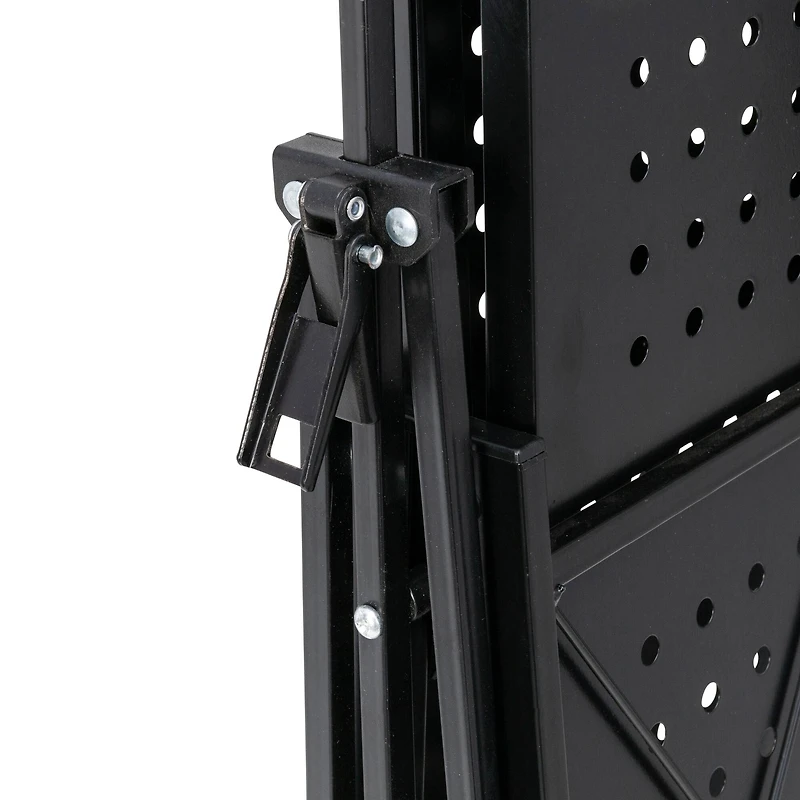 Honey Can Do Black Collapsible 4-Tier Metal Shelf