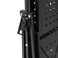 Honey Can Do Black Collapsible 4-Tier Metal Shelf