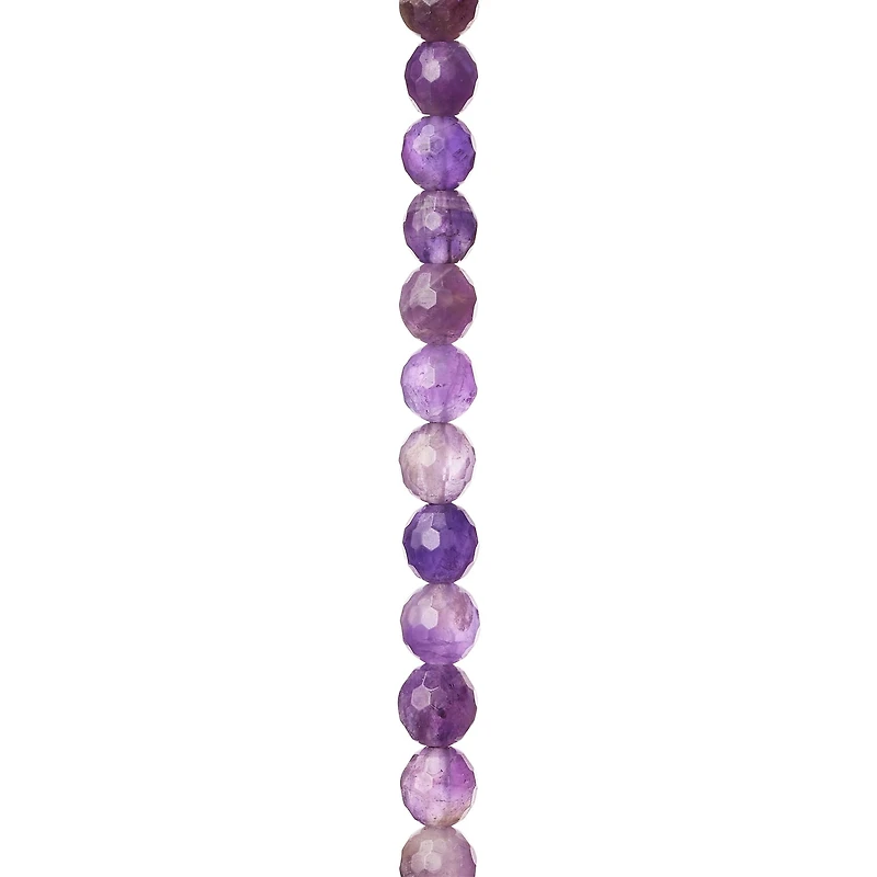 Faceted Amethyst Round Beads, 6mm by Bead Landing™