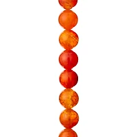12 Pack: Amber Dyed Fire Agate Round Beads, 10mm by Bead Landing™