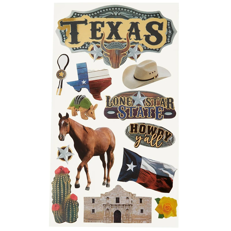Texas Themed Stickers by Recollections™