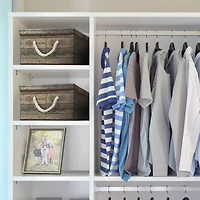 Sorbus 16.5" Rustic Wood Pattern Storage Box