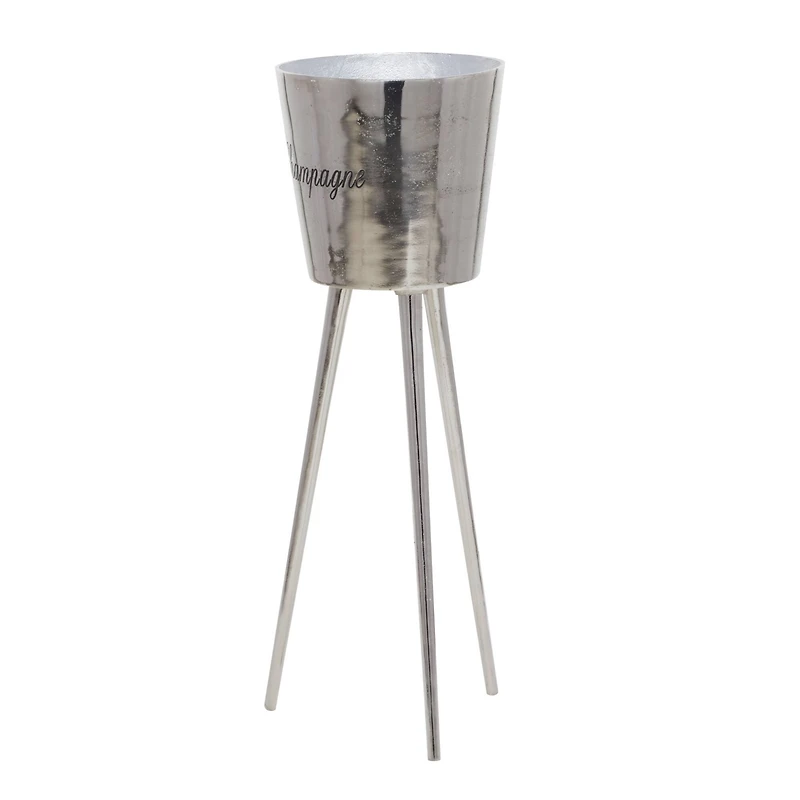 Grey Modern Wine Holder, 9" x 9" x 28"