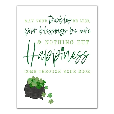 Simple Irish Blessing Canvas 11" x 14" Canvas Wall Art