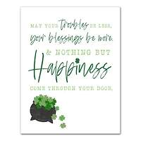 Simple Irish Blessing Canvas 11" x 14" Canvas Wall Art