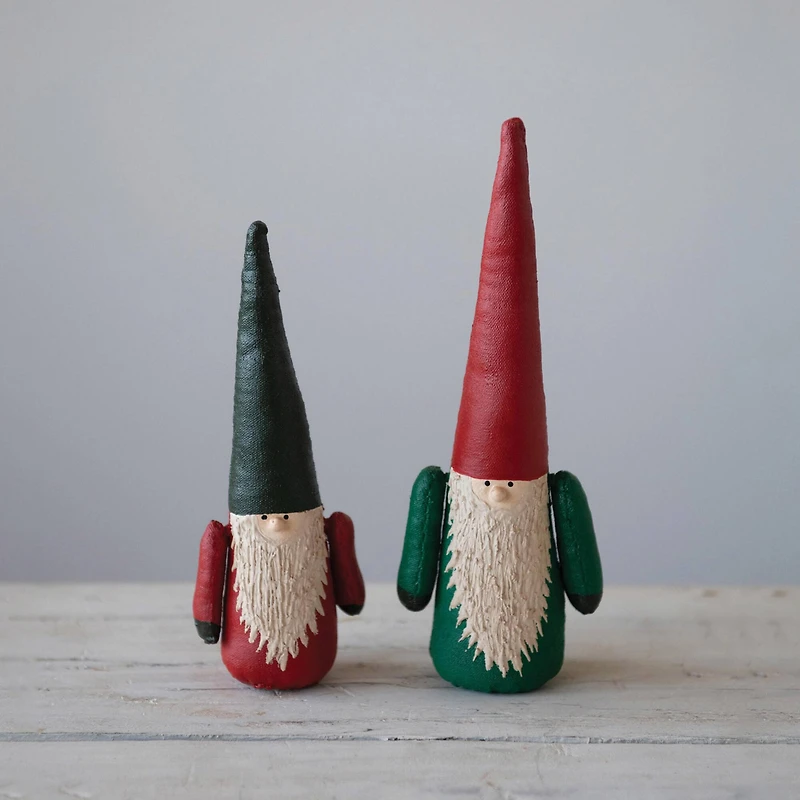 Hello Honey® Hand-Painted Christmas Canvas Gnomes Set