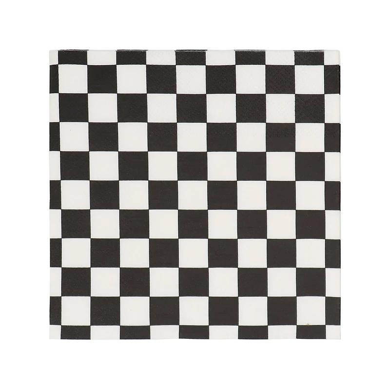 Black & White Checker Lunch Napkins, 20ct. by Celebrate It™