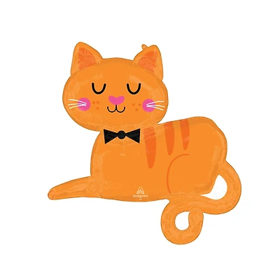 SuperShape® 31" Orange Tabby Cat Foil Balloon