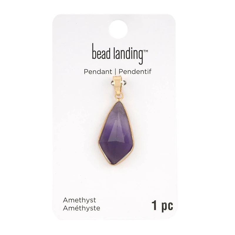 Amethyst Drop Pendant by Bead Landing™