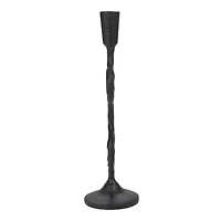 Hello Honey® Black Decorative Cast Metal Taper Candle Holder