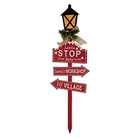 Glitzhome® 3.5ft. LED Christmas Yard Stake with Timer