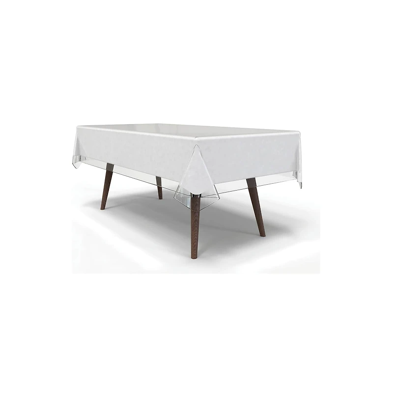 Home Details 108" Clear Tablecloth Protector