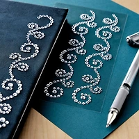 Clear Iridescent Flourishes Bling Stickers By Recollections™