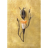 12.5" Dawn Lily Candle Wall Sconce