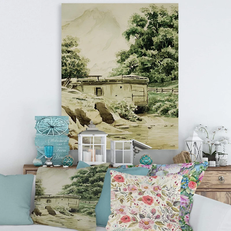 Designart - Cabin In The Mountains