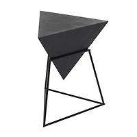 24" Metal Modern Accent Table