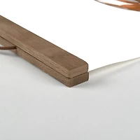 Fashionista Paris Sketch Teak Hanging Canvas