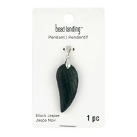 Black Jasper Wing Pendant by Bead Landing™