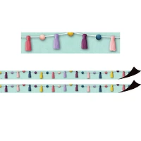 Teacher Created Resources Oh Happy Day Pom Poms & Tassels Magnetic Border, 48ft.