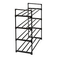 Honey Can Do Black Metal 4-Tier Modular Shoe Rack