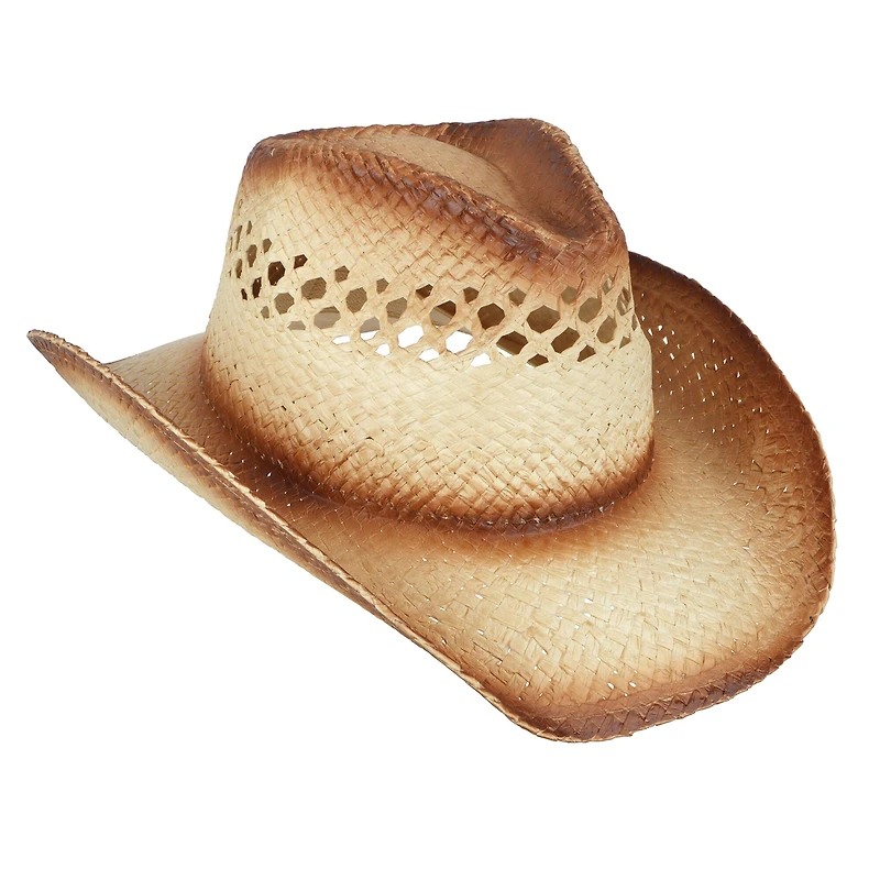 Faded Woven Straw Cowboy Hat by Make Market®