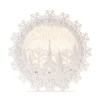 12.25" LED Church Scene Snow Globe