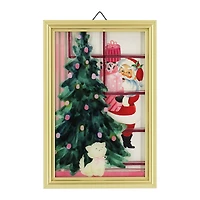 Santa in Window Framed Wall Art by Ashland®