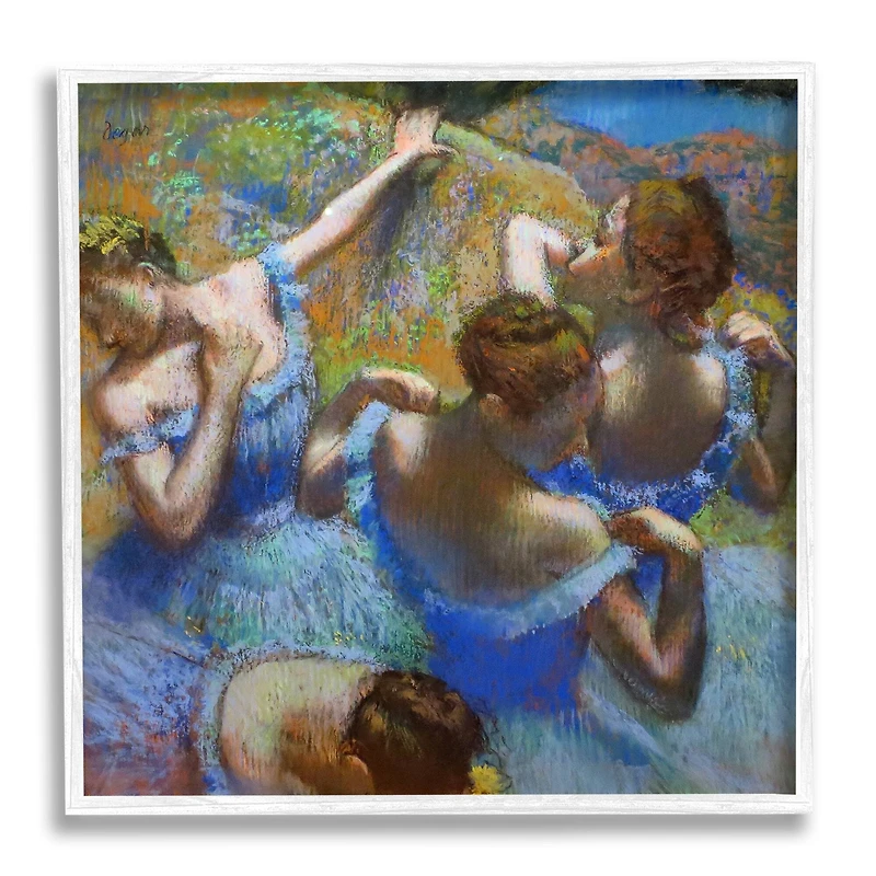 Stupell Industries Ballet Dancers Classic Degas Wall Art in White Frame