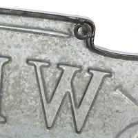 Blue Metal Coastal Sign Wall Décor