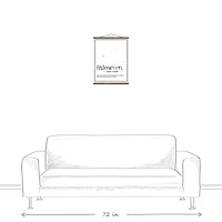 Halloween Definition 16" x 20" Teak Hanging Canvas